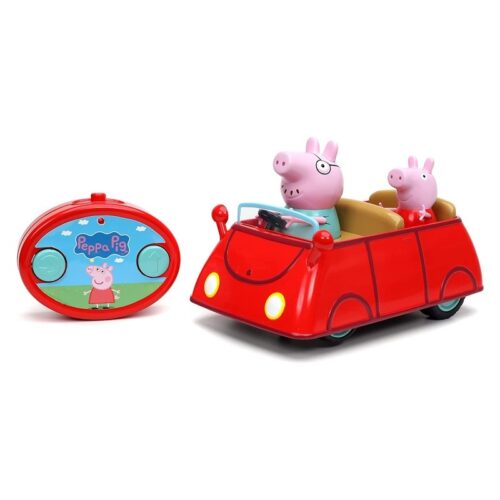 Coche control remoto Papá Pig y Peppa Pig con sonidos y figuras