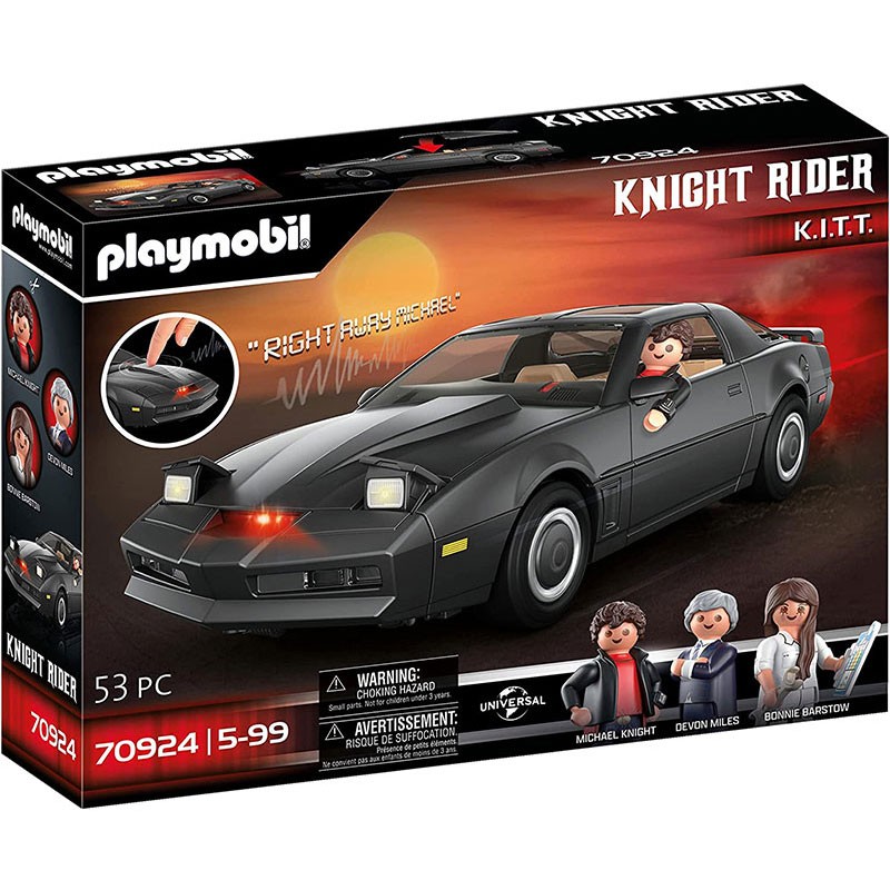 Playmobil Knight Rider 70924 coche fantástico con luz y sonidos reales