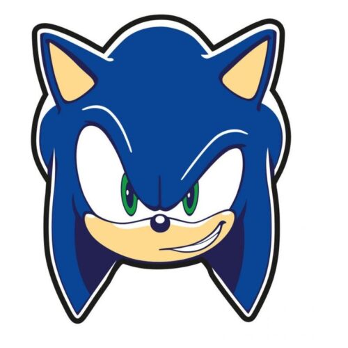 Cojin 3D del personaje Sonic The Hedgehog con tacto suave de 35 cm