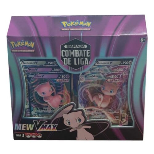 Baraja de combate de Liga de Mew Vmax con cartas exclusivas de Pokémon