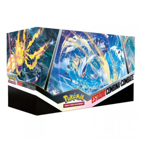 Estadio combina y combate Tempestad Plateada de Pokémon JCC en español
