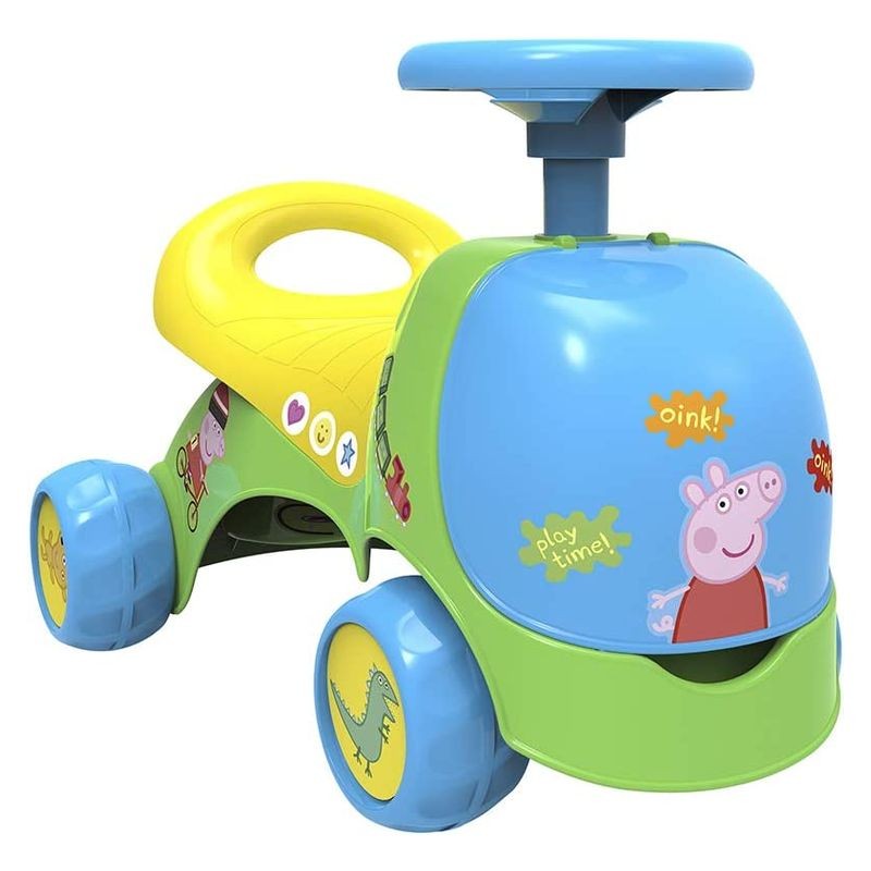 Correpasillos y Andador Peppa Pig 2en1 con cajón para guardar objetos