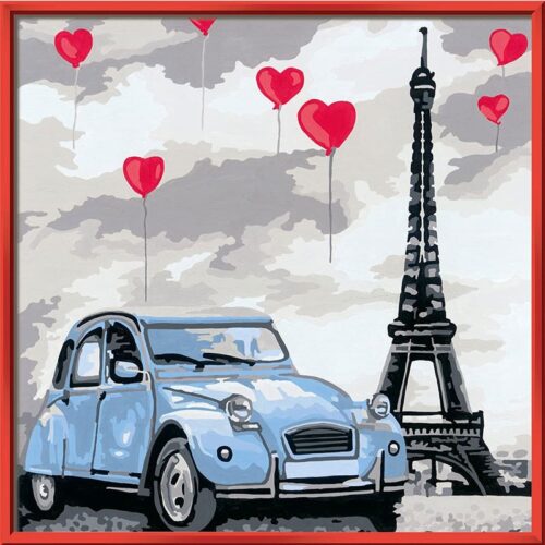 CreArt Volkswagen Beatlle frente a Torre Eiffel serie Trends Cuadrados