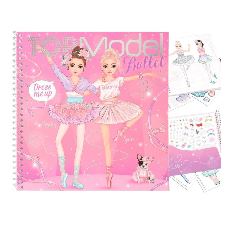 Cuaderno de pegatinas Topmodel dress me up ballet de Depesche 12125