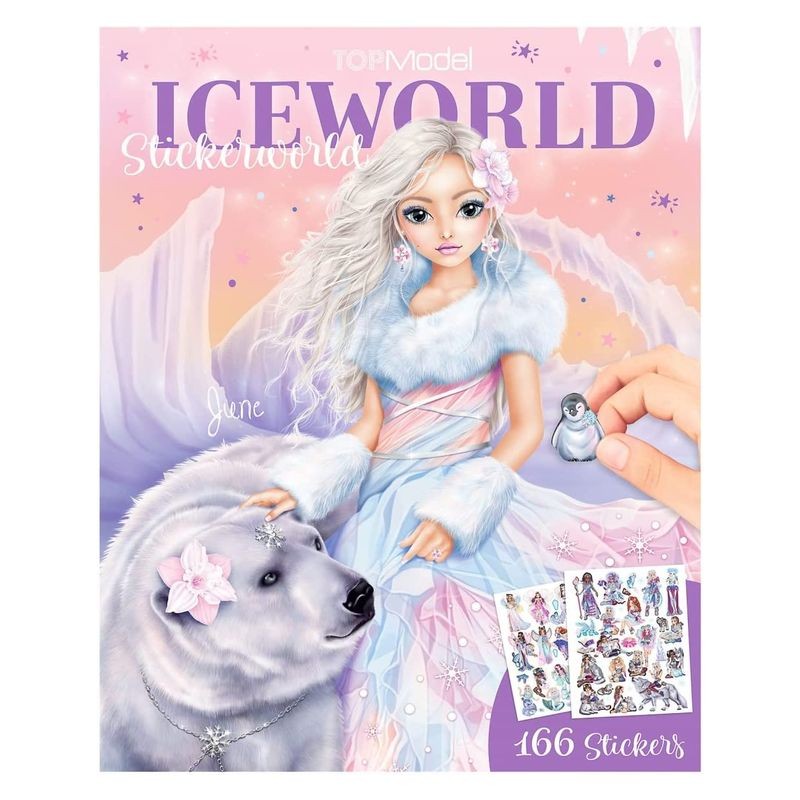 Cuaderno de pegatinas Ice World Top Model con 20 páginas para decorar