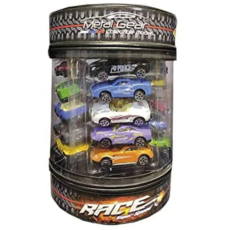 Cubo Race con 25 coches de metal a escala 1:64 para coleccionar