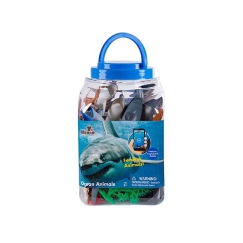 Cubo de treinta figuras de animales del océano Wenno 6602