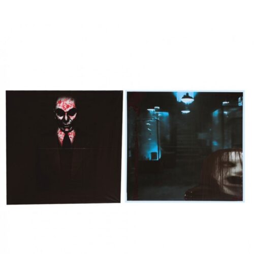 Decoración de Halloween para las ventanas modelo muertos 45x45cm