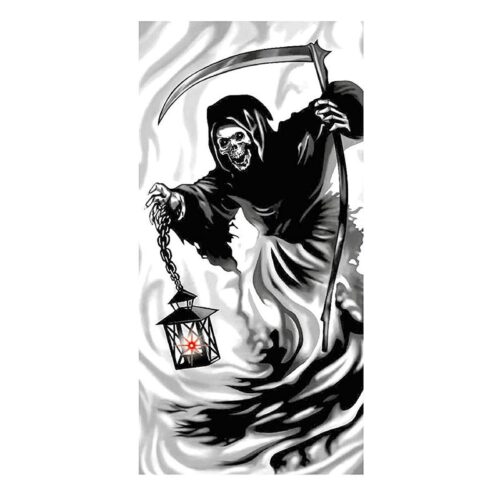 Decoración para la puerta modelo La Muerte de 75×150 cm para Halloween