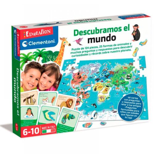 Puzzle de 124 piezas Descubramos el mundo con preguntas de animales