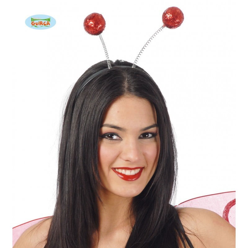 DIADEMA BOLAS ESCARCHA ROJAS - Guirca 16626