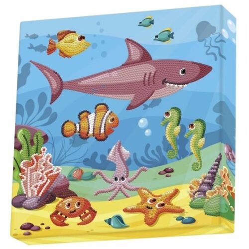 Kit de manualidades Diamond Dotz modelo arte en el océano