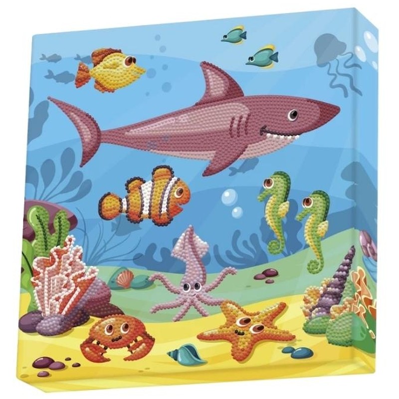 Kit de manualidades Diamond Dotz modelo arte en el océano