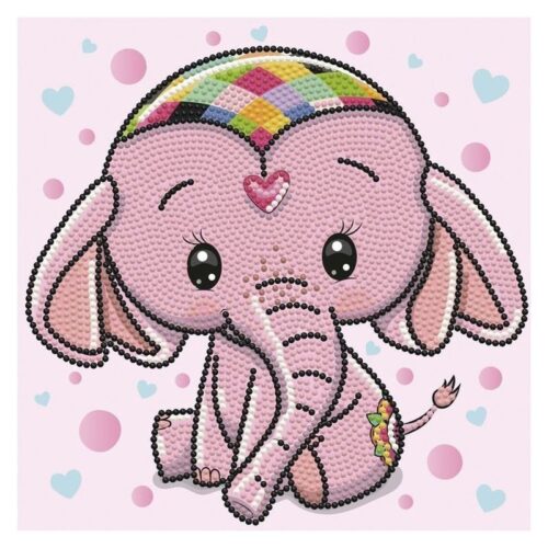 Kit de manualidades Diamond Dotz modelo princesa elefante bebé
