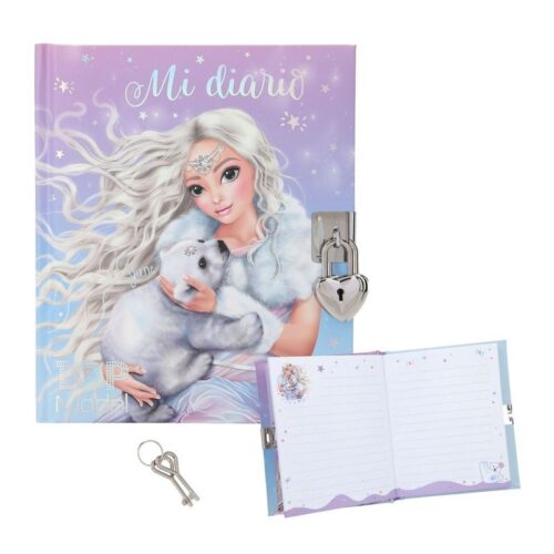 Diario Topmodel Iceworld de 192 páginas y con candado de Depesche