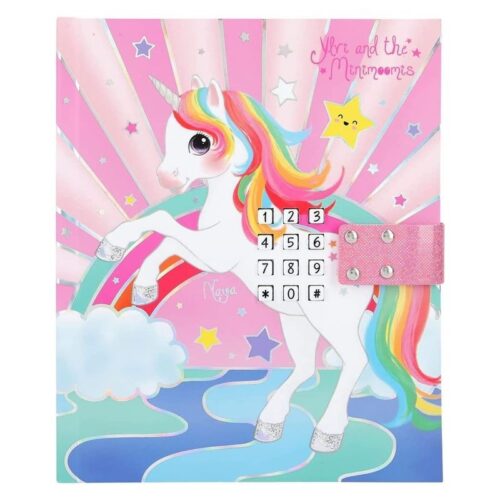 Diario con código secreto de Ylvi y los Minimoomis de unicornio
