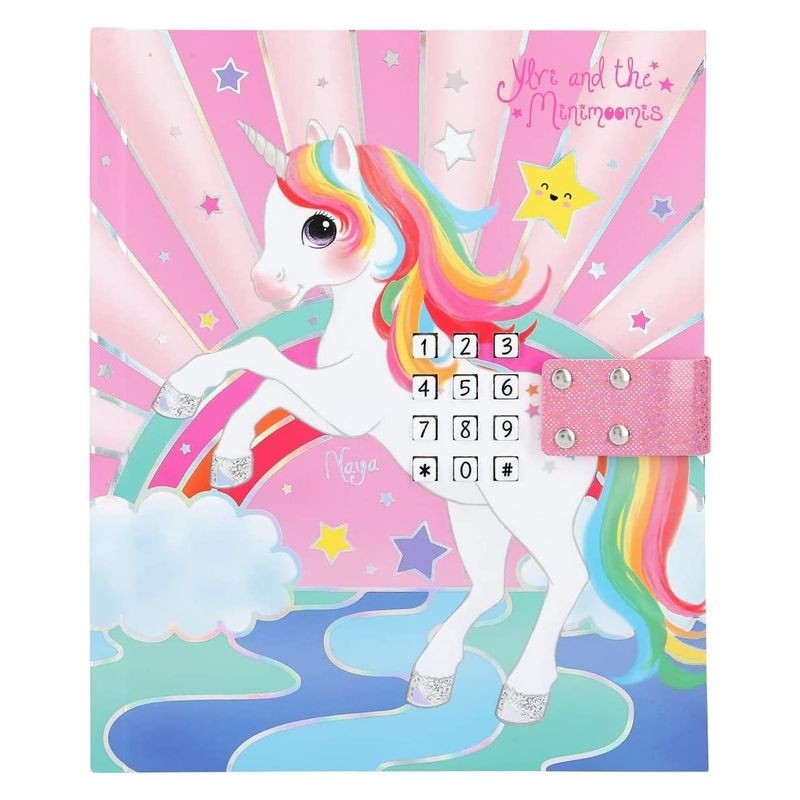 Diario con código secreto de Ylvi y los Minimoomis de unicornio