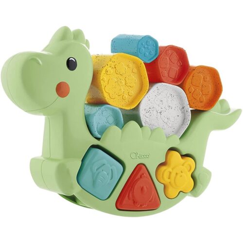 Dino Lino 2 en 1 juego educativo con el que apilar y clasificar formas