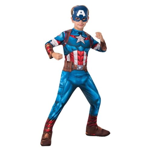 Disfraz infantil oficial del Capitán América talla 5-6 años