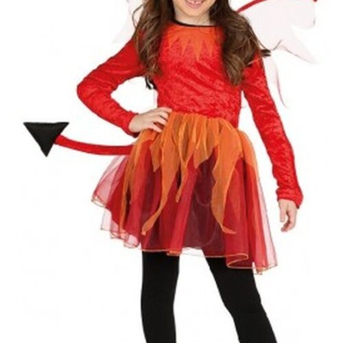 Disfraz infatil Chica Diableza para carnavel y Halloween 10-12 años