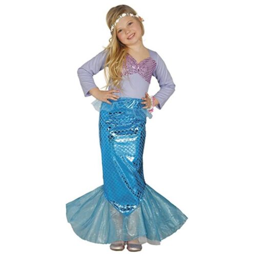 Disfraz infantil sirena talla de 5 a 6 años de Guirca