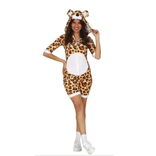 Disfraz de leopardo corto para mujer con capucha talla 42 44 de Guirca