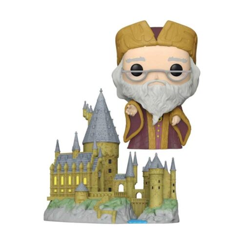Funko POP! Harry Potter Dumbledore con Hogwarts del 20 aniversario