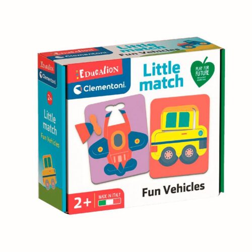 Little Match Puzzle infantil con 6 fichas de vehiculos de transporte
