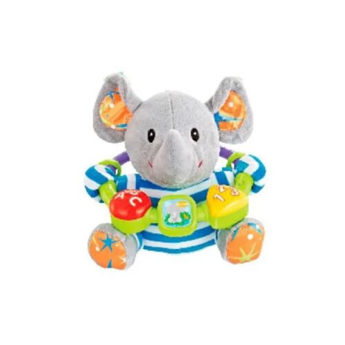 Muñeco bebe elefante de 20 cm interactivo para aprender