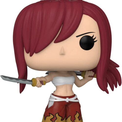 Funko Pop Anime 1046 Erza Scarlet de la serie Fairy Tail con espadas
