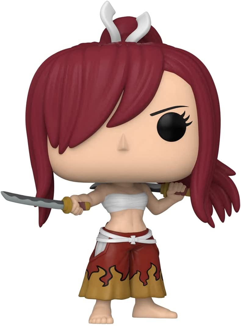 Funko Pop Anime 1046 Erza Scarlet de la serie Fairy Tail con espadas