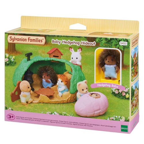 Sylvanian Families Escondite del erizo Bilberry con saco de dormir