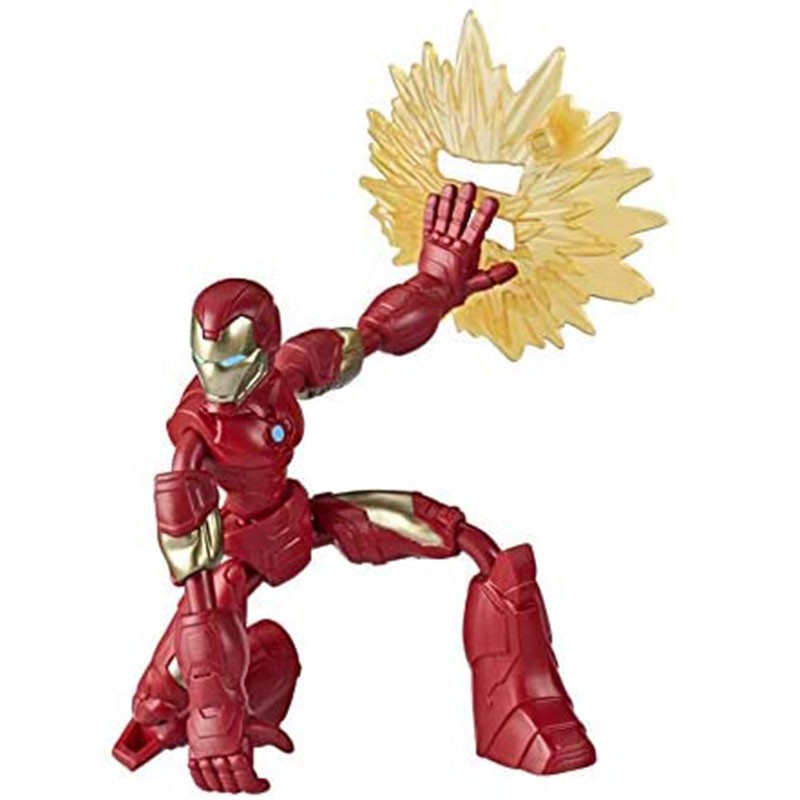 Figura de acción de Iron Man Marvel Bend and Flex 15 cm de Hasbro