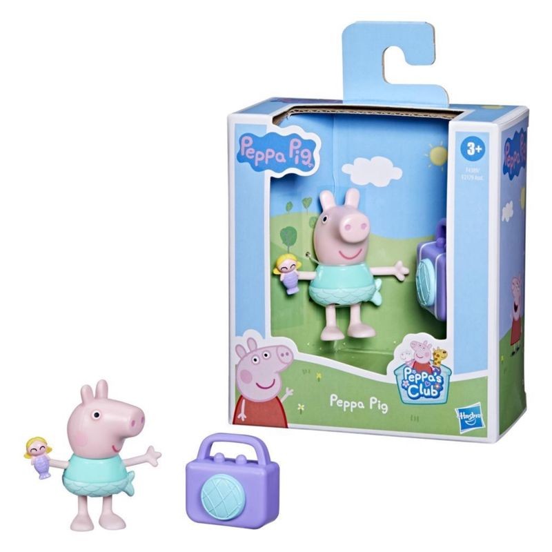 Figura Peppa Pig con cola de sirena de las aventuras de Peppa