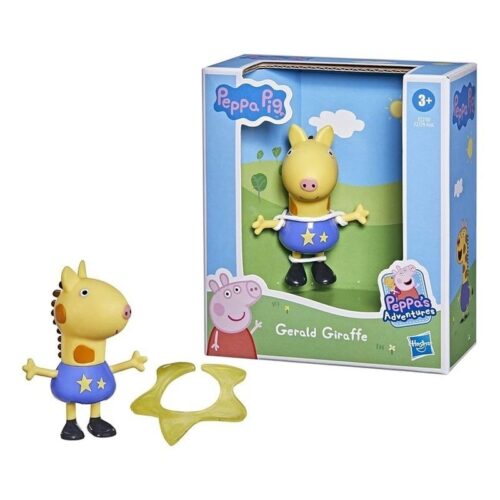 Figura Peppa Pig personaje Gerald Jiraffe de las aventuras de Peppa