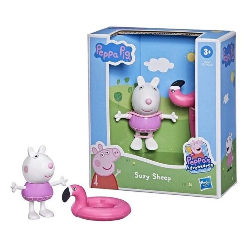 Figura Peppa Pig personaje Suzy Sheep de las aventuras de Peppa
