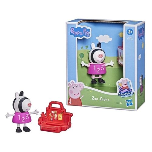 Figura Peppa Pig personaje Zoe cebra de las aventuras de Peppa