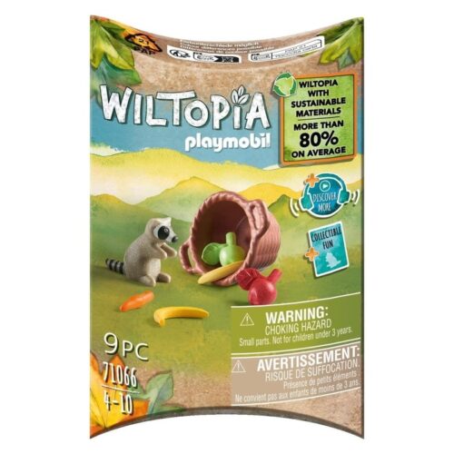 Playmobil Wiltopia figura mapache y carta coleccionable 71066