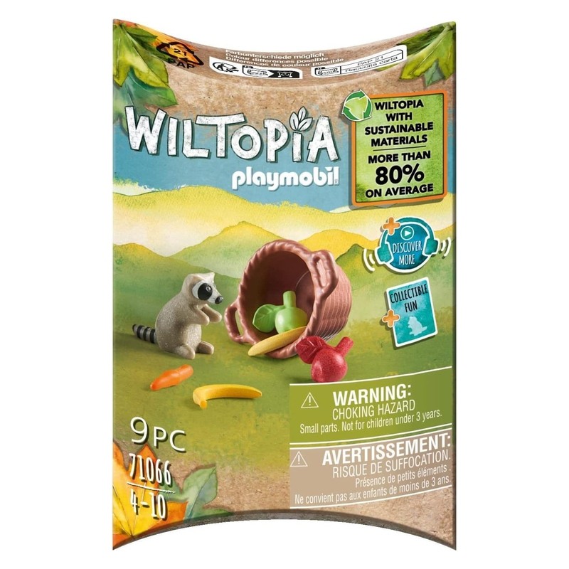 Playmobil Wiltopia figura mapache y carta coleccionable 71066