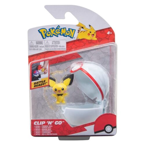 Figura de Pichu con Poke Ball de Honor Ball de Pokémon Clip and Go