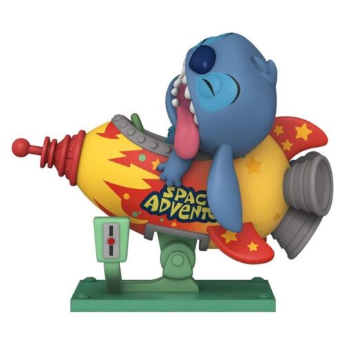 Funko POP Rides 102 Stitch montado en cohete de la película de Disney