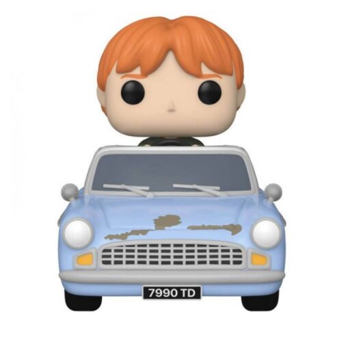 Funko POP Rides 112 Ron Weasley con en coche volador de Harry Potter