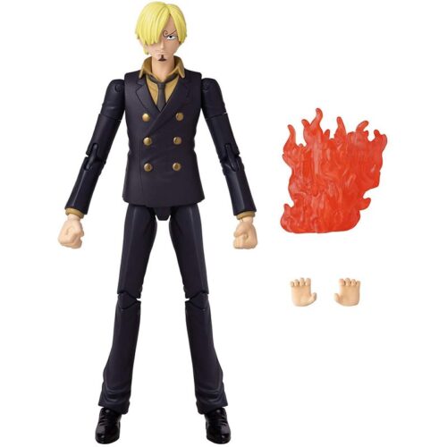 Figura Sanji articulable del anime One Piece de 17 cm y con accesorios