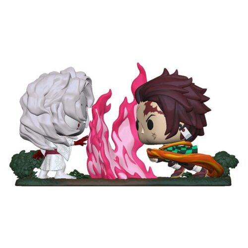 Funko POP Moment 1034 Tanjiro contra Rui del anime Kimetsu no Yaiba