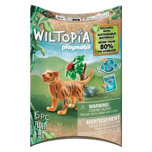 Playmobil Wiltopia figura tigre joven y carta coleccionable 71067
