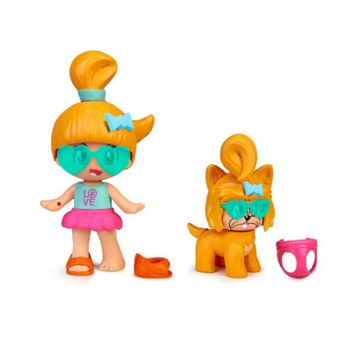 Figuras Pinypon My Puppy And Me Pelo Color Naranja de Famosa