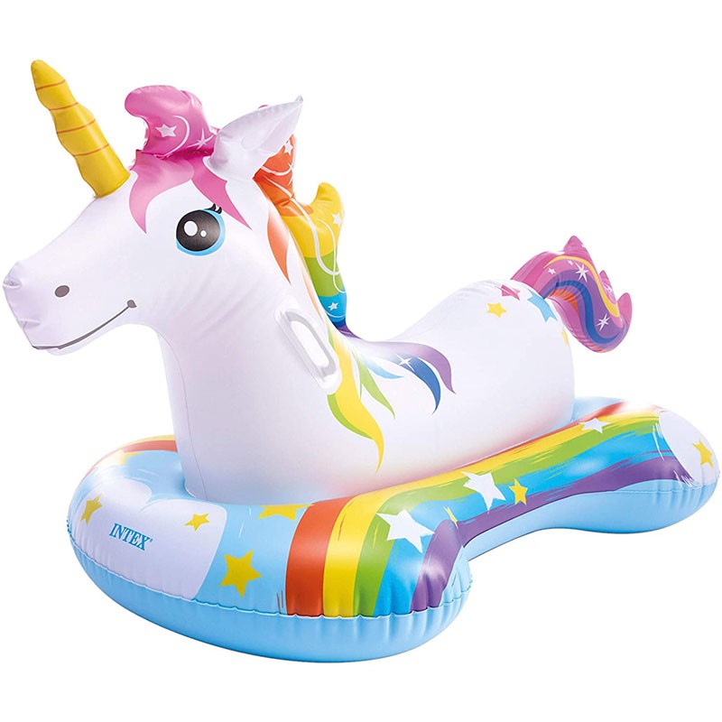 Flotador unicornio hinchable para niños con asas de sujeción 57552