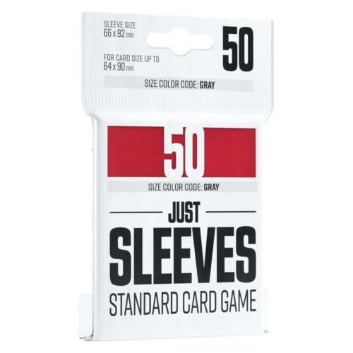 Fundas Just Sleeves de 66×92 cm con 50 unidades color rojo