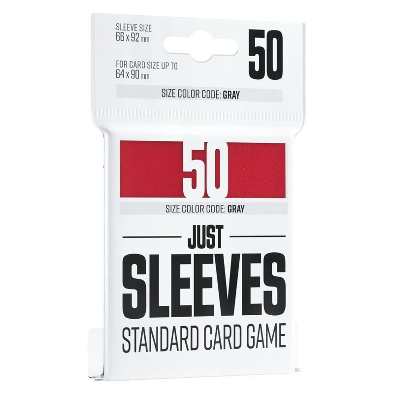 Fundas Just Sleeves de 66x92 cm con 50 unidades color rojo