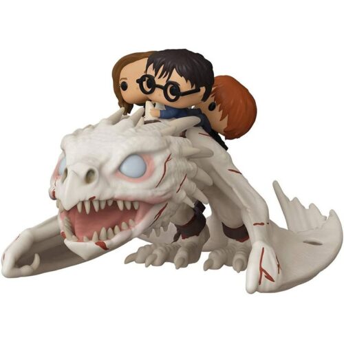 Funko Pop Harry Potter Hermione y Ron Montados en Dragon de Gringotts